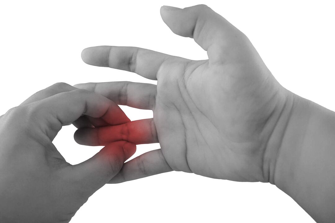 ontsteking in de gewrichten van de vingers als oorzaak van pijn